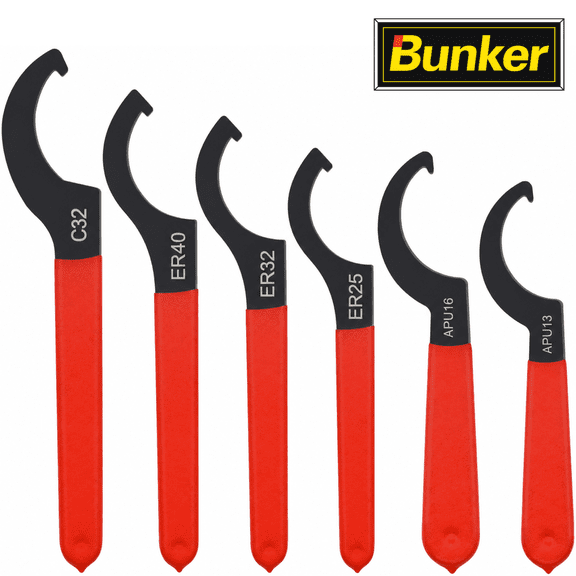 6PCS Coilover Spanner Wrench Set, C Hook Wrench Tool Kit for Shock Adjustment, Suspension Coil Spring Adjusting Wrenches with Non-Slip Handle for Car, Motorcycle, Bicycle Repair and Mechanical Mainte