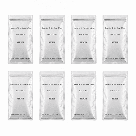 Cold Spark Machine Powder 7.05oz/bag, Premium Material for Special Effects Machine, 6.6ft-11.5ft Height Effects, Use for Outdoor Weddings, Stages, Events, DJ, Disco, Party - 8 Bag
