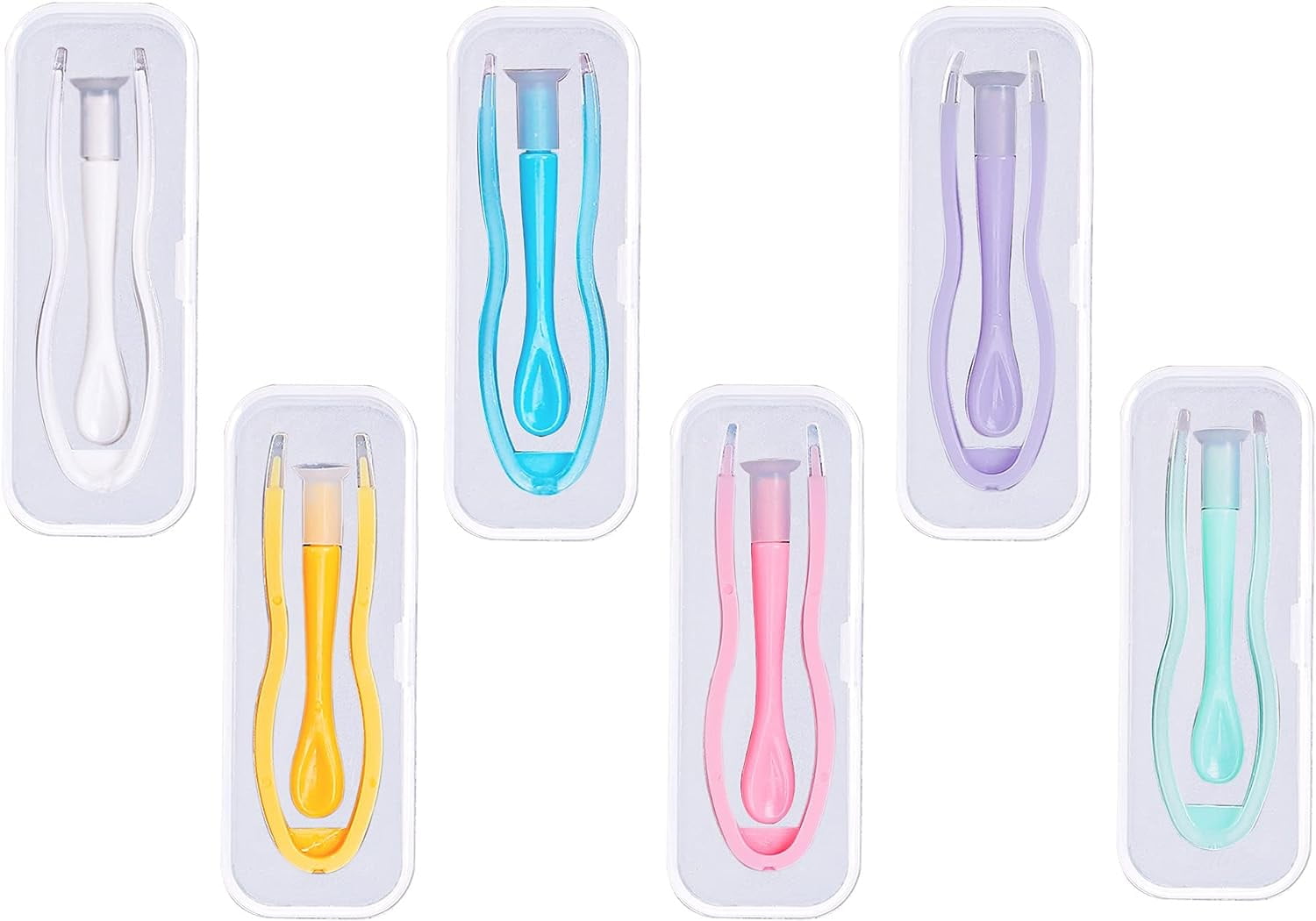 6PCS Colorful Contact Lens Remover and Inserter Tool Case Set, Contact