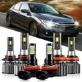 thumbnail image 1 of 6PCS Combo High Low Beam Fog light Kit For Honda CR-Z 2011-2016, 12000 Lumens 6000K White 9005/HB3+H8/H9/H11 LED Headlight Bulbs & H11 Fog Lamp, 1 of 21