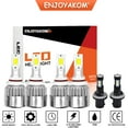 thumbnail image 1 of 6PCS Combo High Low beam Fog Light Kit For Buick LeSabre 1990 1991 9005 9006 LED Headlight Bulbs & 880 Fog Lamp 7600LM 6000K White, 1 of 15