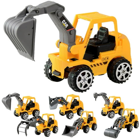 6PCS Construction Vehicles Toys Set, Pull Back Engineering Vehicles, with Dump Trucks, Bulldozer, Excavators, Friction Powered Play Vehicles Toys for 3+ Ages, Birthday Daily Gift