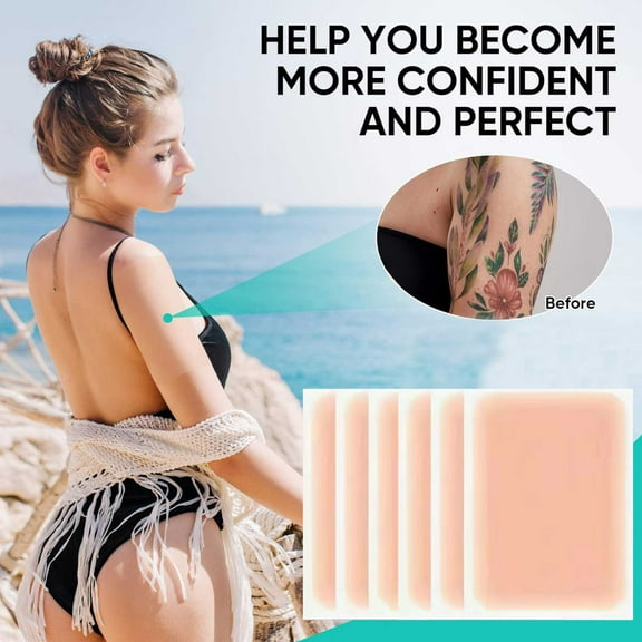 6PCS Cover Up Tape Thin Patch Skin Tone Concealer Sticker for Birthmarks and Hidden