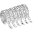 thumbnail image 1 of 6PCS Crystal Rhinestone Ribbon Bling Diamond Ribbon Wrap Roll for Wedding Crafts DIY Resin Rhinestone Ribbons Self Adhesive Crystal Rhinestones Ribbon Stickers Birthday Cakes Decor, 1 of 7