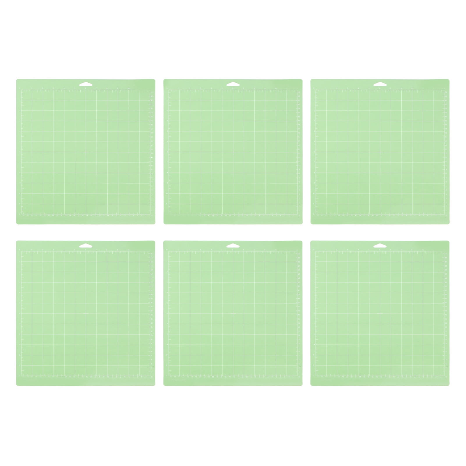 6PCS Cutting Mat 12x12 Inch Green Gridded Craft Sewing Cutting Board