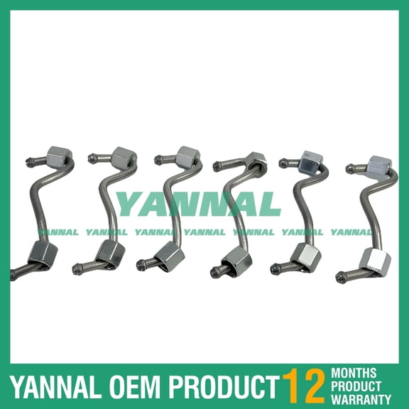 6PCS D7D Fuel Pipe 2111918 For Volvo Engine Spare Parts