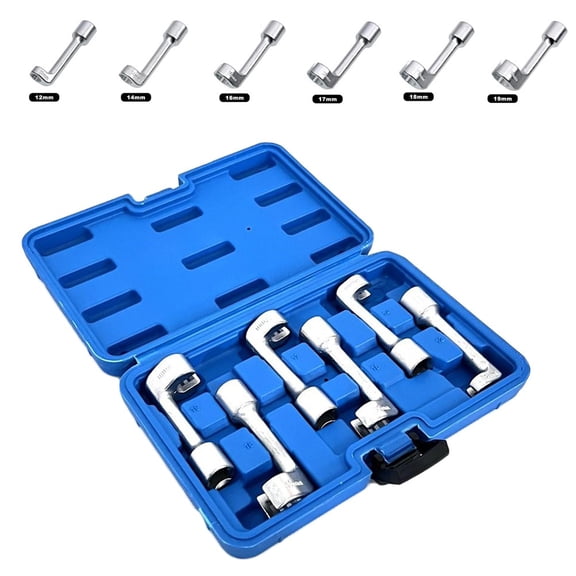6PCS Diesel Injector Socket Wrenches, Suitable for Most Diesel Engine Applications