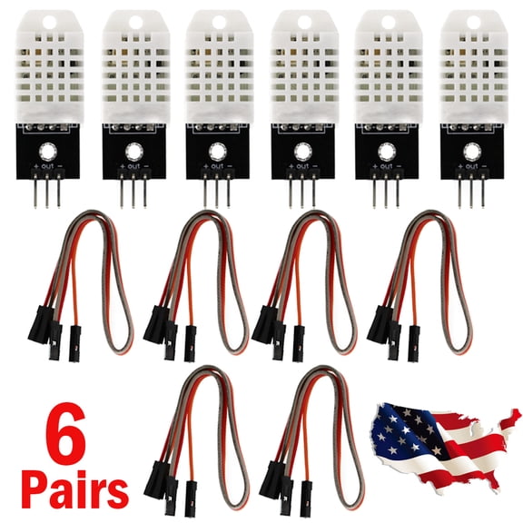 6PCS Digital Temperature Humidity Sensor Compatible with DHT22 AM2302 For Arduino Hot!!