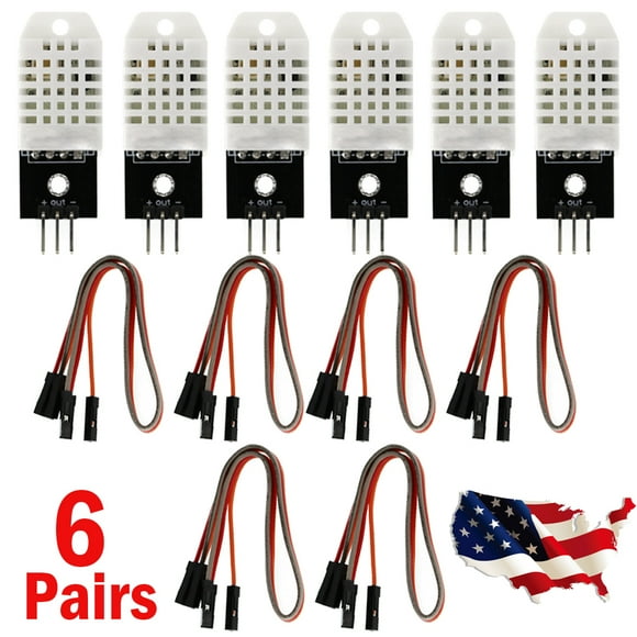 6PCS Digital Temperature Humidity Sensor Compatible with DHT22 AM2302 For Arduino Hot!!