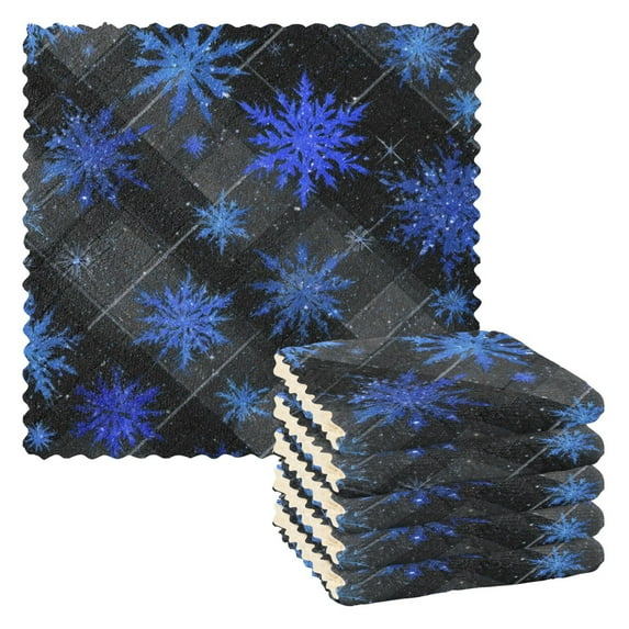 6PCS Dish Towels and Dish Cloths Reuseable Dishcloths Sets for Washing ...