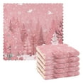 thumbnail image 1 of 6PCS Dish Towels and Dish Cloths Reuseable Dishcloths Sets for Washing Dishes, Cooking, Baking Size 11" x 11" Christmas Forest with Snowmen, 1 of 9