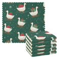 thumbnail image 1 of 6PCS Dish Towels and Dish Cloths Reuseable Dishcloths Sets for Washing Dishes, Cooking, Baking Size 11" x 11" White Goose Carrying Christmas Gift, 1 of 9