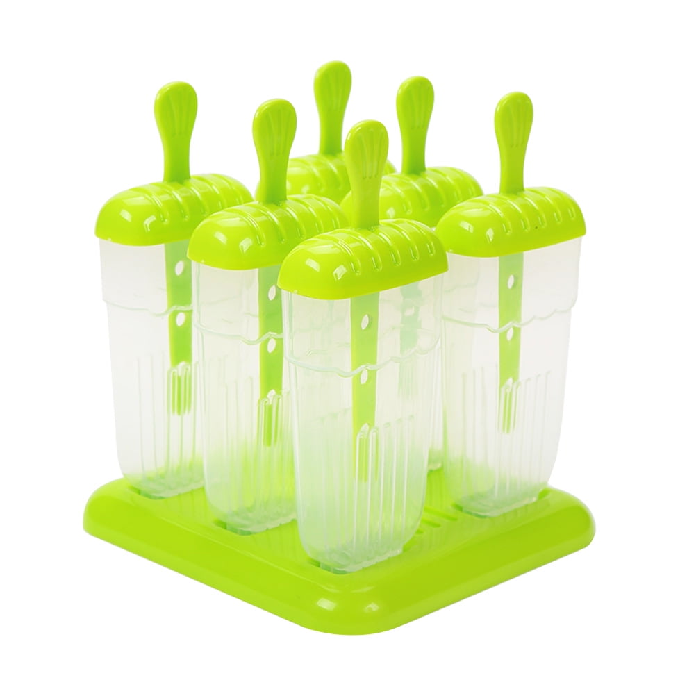 6PCS Diy Ice Mold Popsicle Box Square Simple Environmentally Friendly