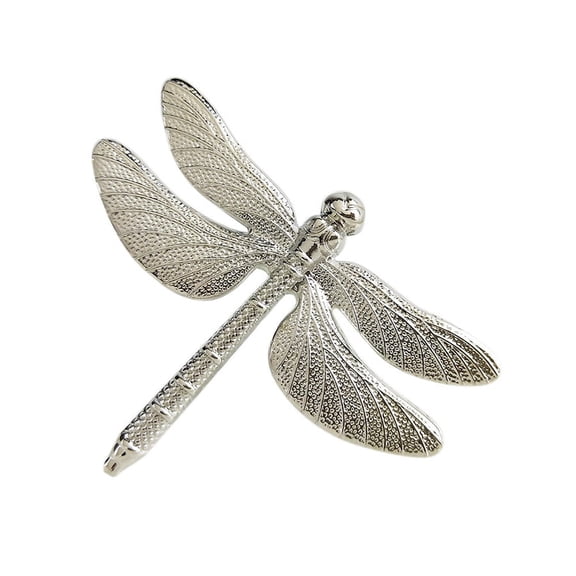 6PCS Dragonfly Napkin  Silver  Hotel Wedding Banquet Table Display Metal Napkin Buckle Christmas Decoration