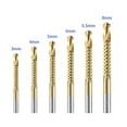 thumbnail image 1 of 6PCS Drill Bit Titanium HSS Spiral Screw Punching Slotting Hole Cutting 3-8mm, 1 of 10