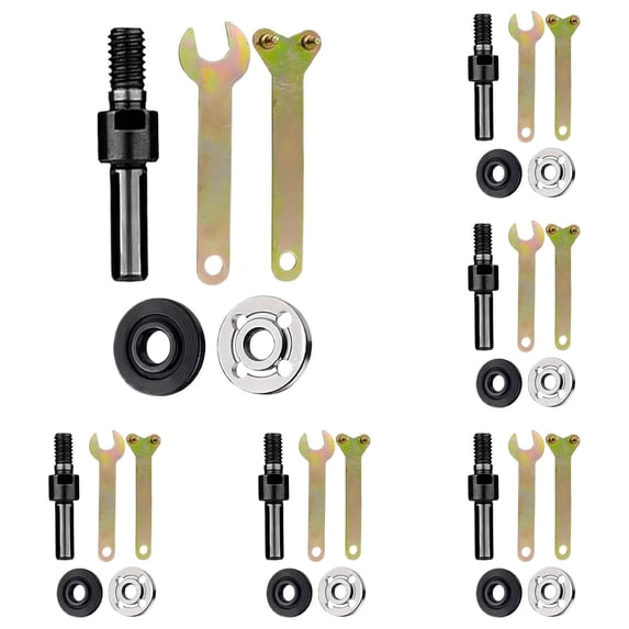 6PCS Drill to Angle Grinder Adapter Kit, Metal Conversion Rod with Tools for Converting Drills to Grinding, Cutting and Polishing Tools
