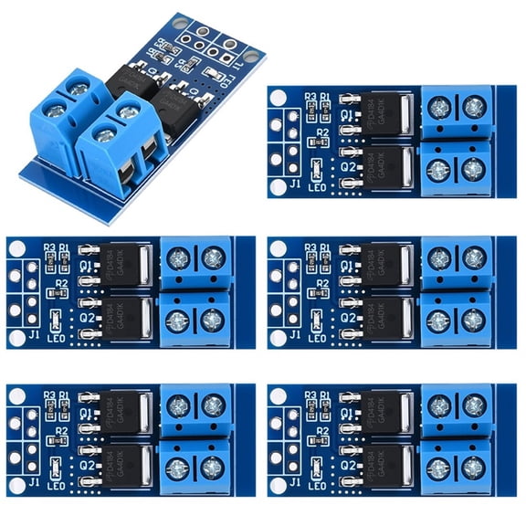 6PCS Dual High-Power MOSFET Trigger Switch Drive Module 0-20KHz PWM Adjustment Motor Speed Controller,DC 5V-36V 400W,15A