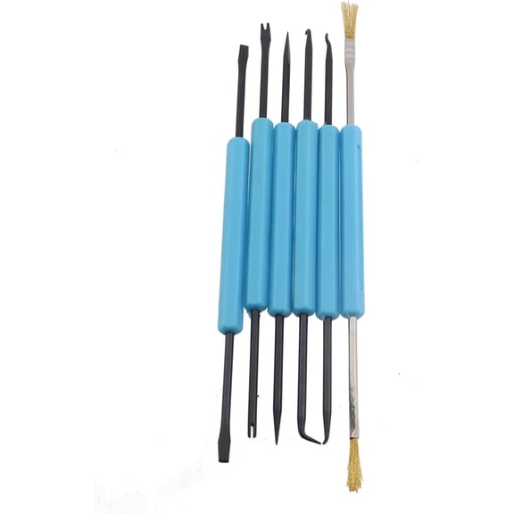 6PCS Dual Tip Soldering Aid Circuit Board Repair and Cleaning Auxiliary Tool Set Suitable for Assembling Integrated Circuits and Precision Electronic Components