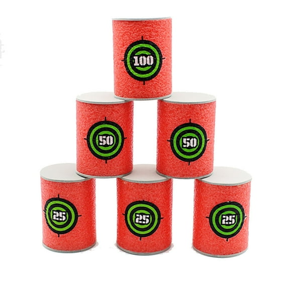 6PCS EVA Soft Dart Targets Under $5! Yrmaups 6 PCS EVA Soft Dart Board Targets, Colorful Scoring Rings for Nerf Blasters and Toy Guns, Indoor and Outdoor Play Accessories