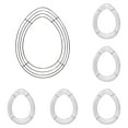 thumbnail image 1 of 6PCS Easter Egg Wreath Form - 12x15.35 Inch Metal Wire Frame for DIY Easter Crafts, Indoor Outdoor Holiday Hanging Decor, Spring Garden Project, 1 of 6