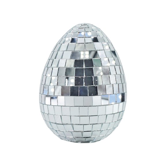 6PCS Easter Mirror Decorative Eggs Colorful Reflective Easter Ornaments for Table Centerpiece, Basket Fillers, Home Mantel or Spring Party Decor