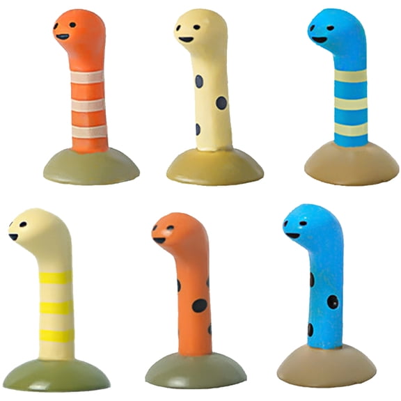 6PCS Eel Figurines Aquarium Decor Safe Fishtank Landscape Accessories For Home Desktop Display