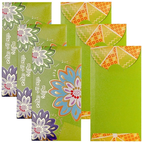 6PCS Eid Mubarak Cash Envelopes Paper Bags Money Cards Envelopes Ramadan Mubarak Decoration Lucky Money Packets Favors