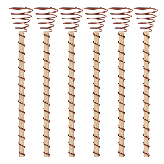 6PCS Electroculture Copper Garden Stakes, Plant Growth Stimulating Antennas for Vegetables, Herbs & Flower Bed Outdoor Gardening