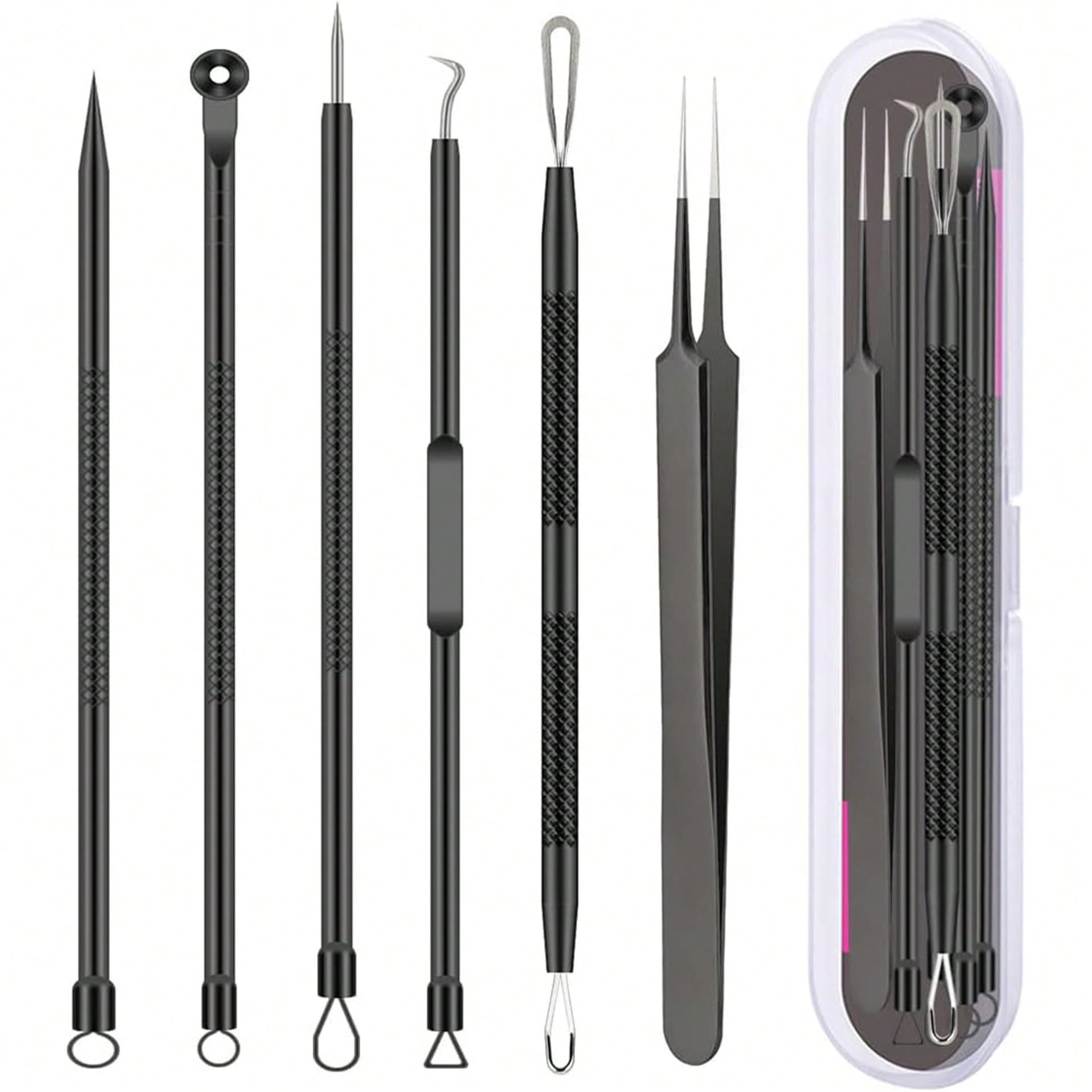 6PCS Face Cleaning Kit Pimple Removal Tool Blackheads Acne Remover Black Dots Remover Acne Tool Pimple Patches Acne LBHL16