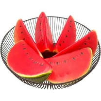 6PCS Fake Watermelon Slice Artificial Fruit Artificial Simulation Party Home Kitchen Decorative Lifelike Festival Wedding Realistic Photographic Prop Model