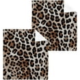 thumbnail image 1 of 6PCS Fashionable Leopard Print Towels Cotton Washcloths Set,Quick Drying & Absorbent Soft Bathroom Hand Towel Lightweight & Portable Fingertip Towel Decor Gift, 1 of 7