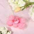 thumbnail image 1 of 6PCS Floral Scent Votive Candles - 1.4Inch Natural Paraffin Wax Candles, Home Decor for Valentine's Day Christmas Wedding Birthday Party (Pink), 1 of 5