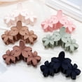 thumbnail image 1 of 6PCS Flower Hair Claw Clips Cute Hair Clips Hawaiian Plumeria FLower Claw clip Flower Clips for Thick Thin Hair Large Flower Hair Claw Clips for Women Non Slip Strong Hold Hair Catch Clamp Barrettes, 1 of 5