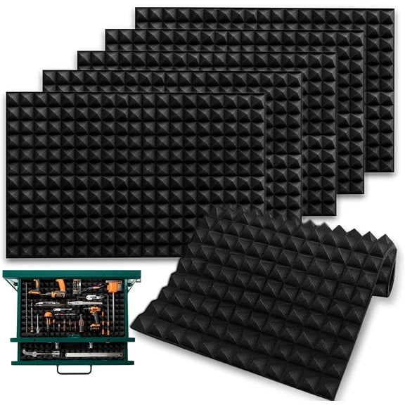 6PCS Foam Tool Box Liner 15.74 * 23.62 In Trap Mat Universal Tool Drawer Liners Non-slip Tool Box Organizer for Cases Cabinet Workbench Warehouse