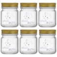 thumbnail image 1 of 6PCS Food-Grade High-Temperature Lead-Free Glass Jars, 150ML Decorative Mason Jars with Golden Lids, Clear Glass Storage Containers for Kitchen, Canning, and Preserving, 1 of 5