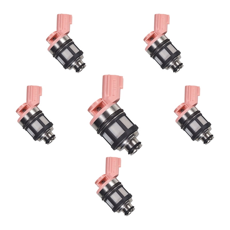 ISA Fuel Injector for 1999-2004 Nissan Frontier V6 3.3L Replacement for 166001B000 166001B001 FJ434 Set of 6