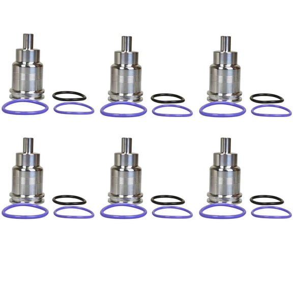 6PCS Fuel Injector Sleeve Cup Set Replacement for MACK MP7 MP8 MP10 21515329 21401136