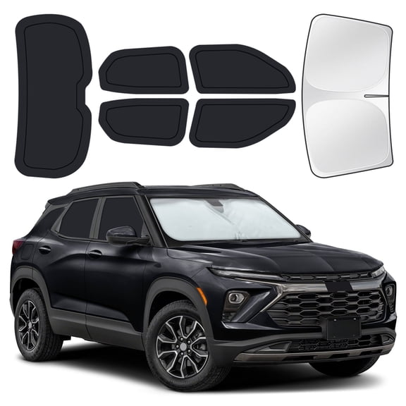 6PCS Full Car Window Sunshade Set for Chevrolet Trailblazer 2021-2025, Custom-Fit Privacy Shades for Front, Side & Rear Windows, Heat-Blocking Window Covers for Camping, Travel & Daily Use