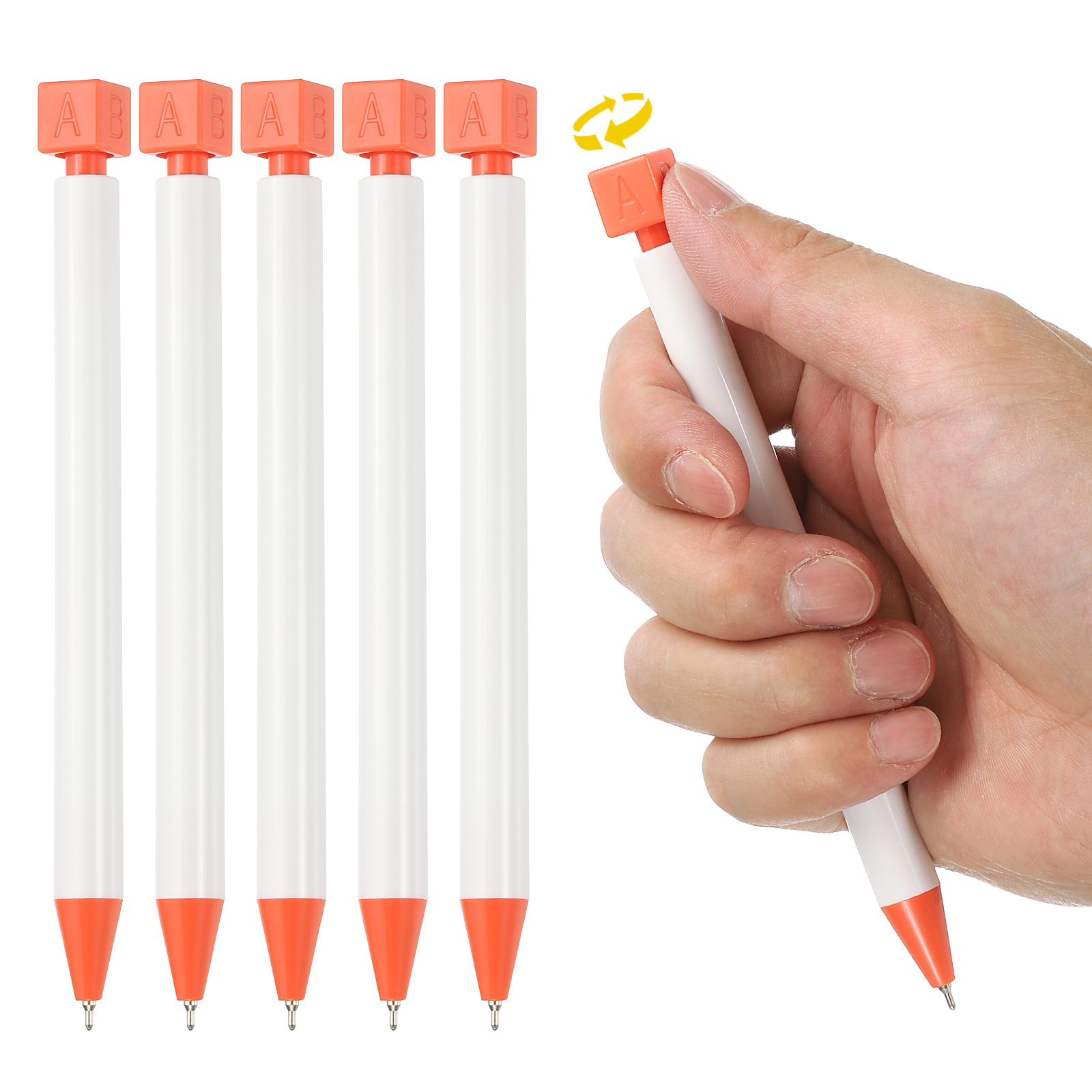 6PCS Funny Rollerball Pens, 0.5mm Interesting Writing Pen Black Gel Ink ...