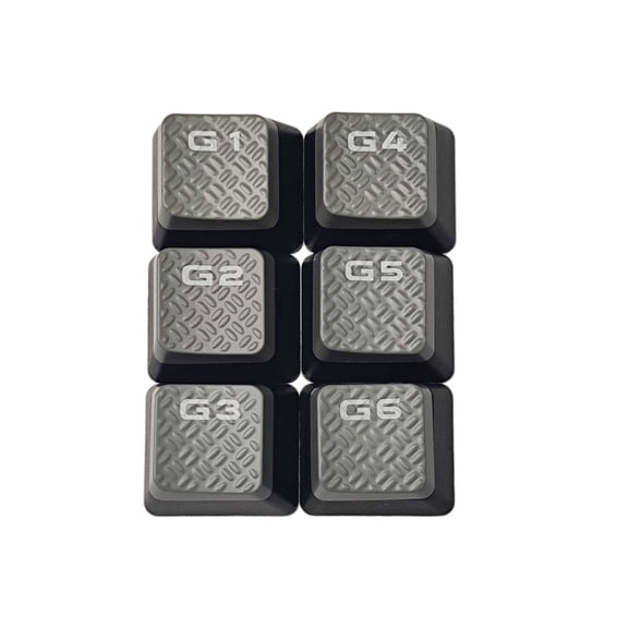 6PCS G1/2/3/4/5/6 Gaming Keycaps ABS Backlit Non Slip Key Cover for STRAFE K95 Keyboard