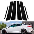 thumbnail image 1 of 6PCS Glossy Piano Black Pillar Posts Window Covers Trim For 2011-2014 Kia Optima, 1 of 6