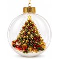 thumbnail image 1 of 6PCS Glowing Christmas Ornaments - Mini Gold Light-Up Christmas Ball Ornaments - Christmas Tree Ornament with Warm LED Light for Tree Mantel, Holiday Scene Decoration & Gift, 1 of 8