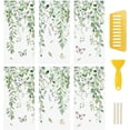 thumbnail image 1 of 6PCS Greenery Rub On Transfer Sticker, Plant&Butterfly Splicing Pattern Decal for Party Present Packaging DIY Scrapbooking Albums Windows Furniture,15 * 30cm, 1 of 5