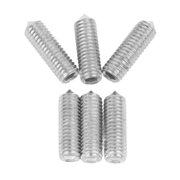 6PCS Guitar Bridge Hex Screws Electric Saddle Height Adjustment Bolts for Tremolo System 2.36 x 1.57 x 0.39 inches / 6 x 4 x 1 cm Silver Tuning Set Replacement Parts