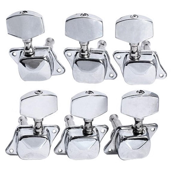 6PCS Guitar Machine Heads Knobs Guitar String Tuning Pegs Machine Head Tuners for Electric or Acoustic Guitar For replacement and upgrade