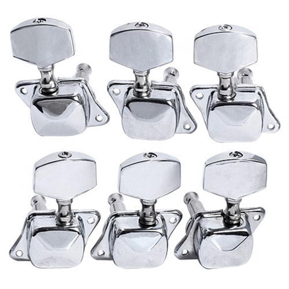 6PCS Guitar Machine Heads Knobs Guitar String Tuning Pegs Machine Head Tuners for Electric or Acoustic Guitar For replacement and upgrade