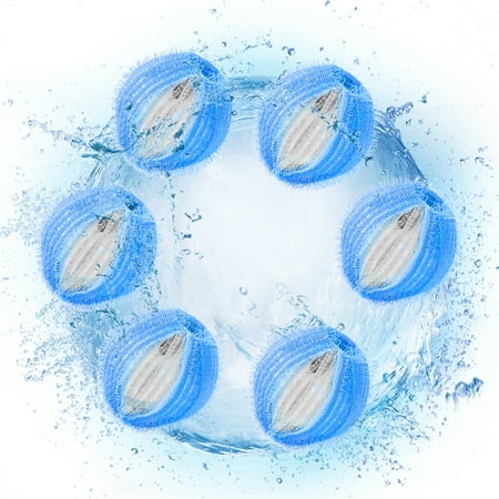 6PCS Hair Catcher Balls -winding Laundry Lint Remover Washing Balls Reusable Lint Remover Balls for Washing Machine
