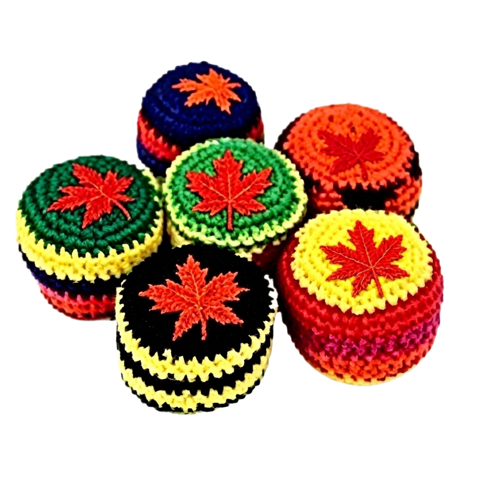 6PCS Hand-Made Knitted Footbag Sack – 2026 Upgraded Assorted Crochet ...
