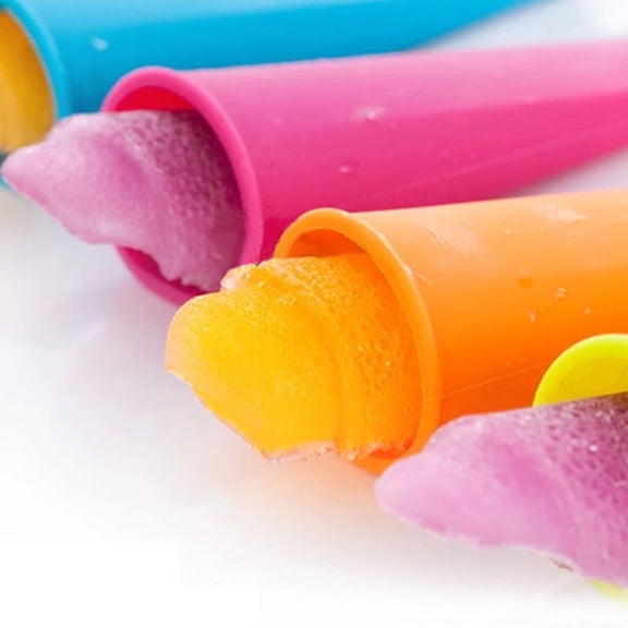 6PCS Hand Push Up Ice Cream Molds, Reusable Food Grade Yogurt Jelly Lolly Moulds, Portable Easy Release Frozen Snack Making Tools For Summer Household DIY Cold Desserts