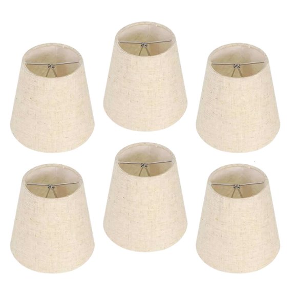 6PCS Heavy Duty Fabric Lamp Shade Rust Coating Multifunctional Use Suitable for Residential Commercial Spaces
